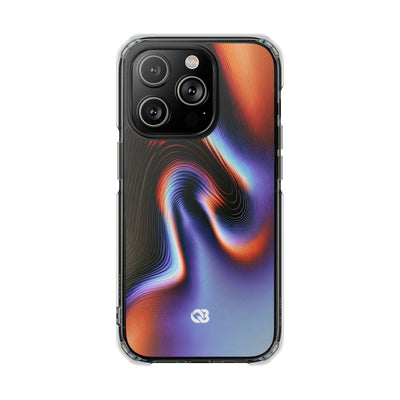 Prismatic Resonance · Clear Impact Magnetic Phone Case for iPhone · Purple