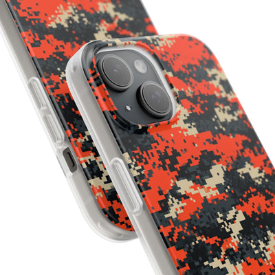 Signal Pixel Camo · Lite Phone Case for iPhone ·  Orange