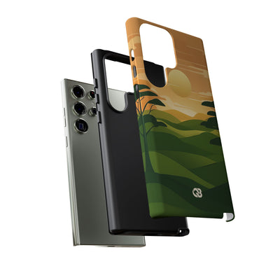 Verdant Horizon Sun · Tough Coque de téléphone pour Samsung