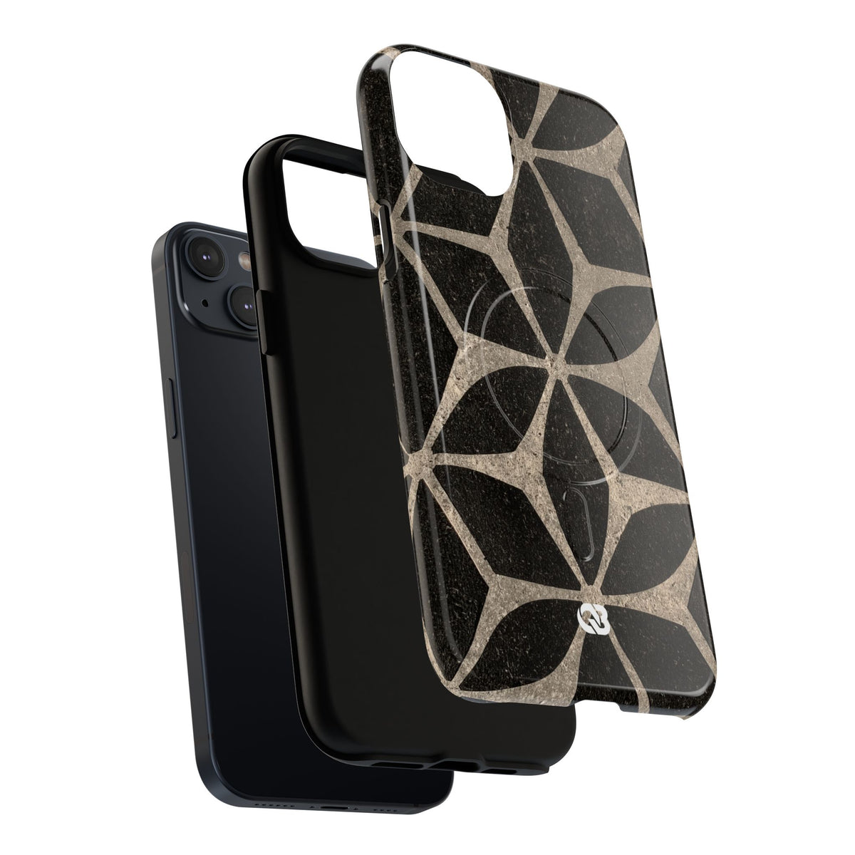 Concrete Mosaic Star · Tough 2.0 Magnetic Phone Case for iPhone · Black