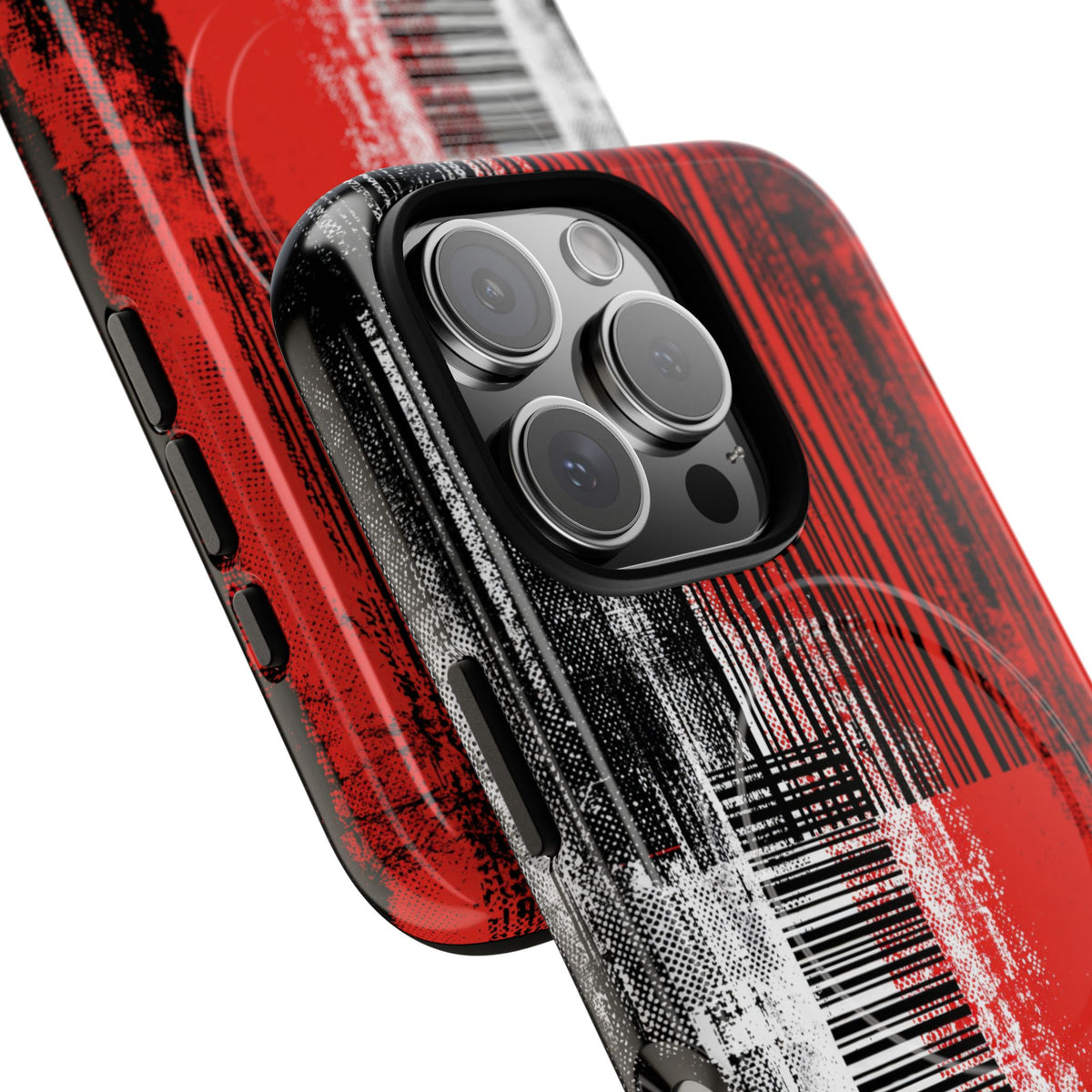 Distorted Barcode · Tough 2.0 Magnetic Phone Case for iPhone · Black
