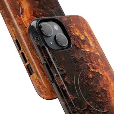 Orange Tough 2.0 Magsafe Phone Case for iPhone - Oxidized Iron Crust