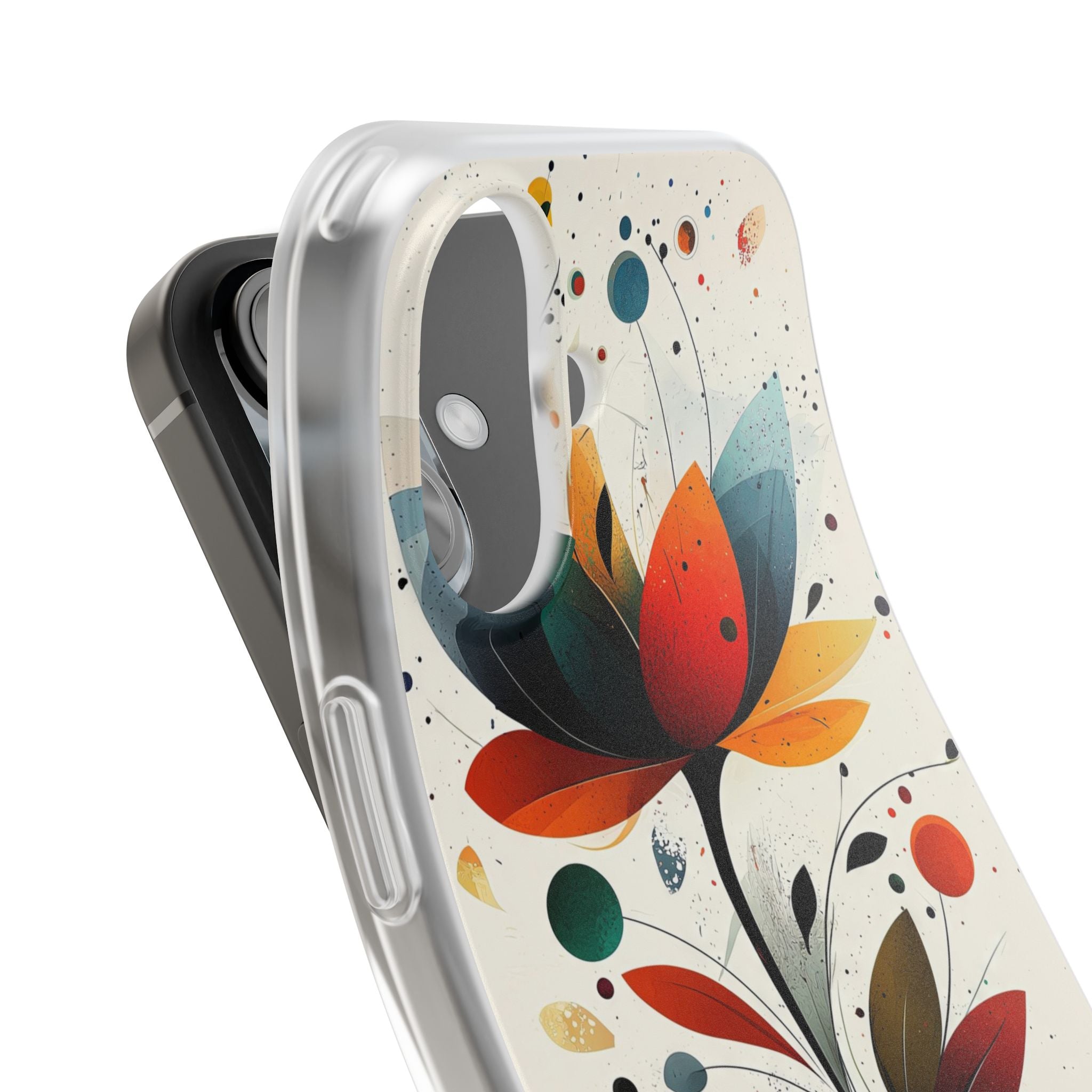 Burnt Petal Abstract · Soft Case for iPhone