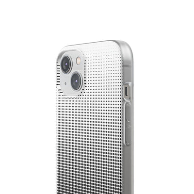 Black Lite Phone Case for iPhone - Obsidian Halftone Flux
