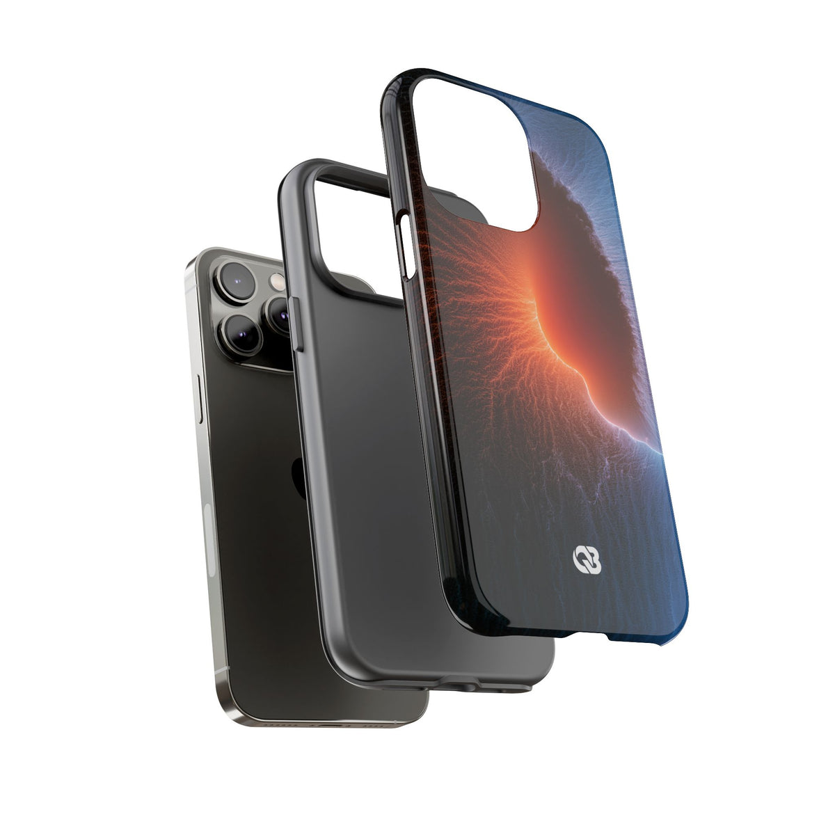 Thermal Aura Pulse · Tough Phone Case for iPhone · Blue