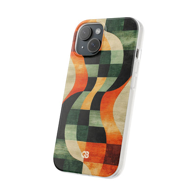 Burnt Orange Curve · Soft Phone Case for iPhone