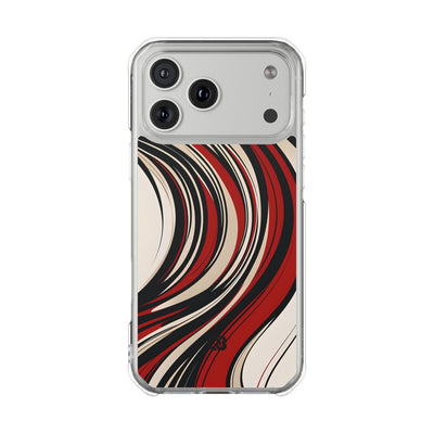 Karmesin Fluss Wellen · Impact Handyhülle für iPhone · Magsafe