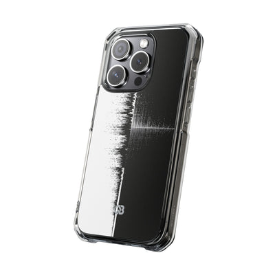 Black Impact MagSafe Phone Case for iPhone - Static Signal Split