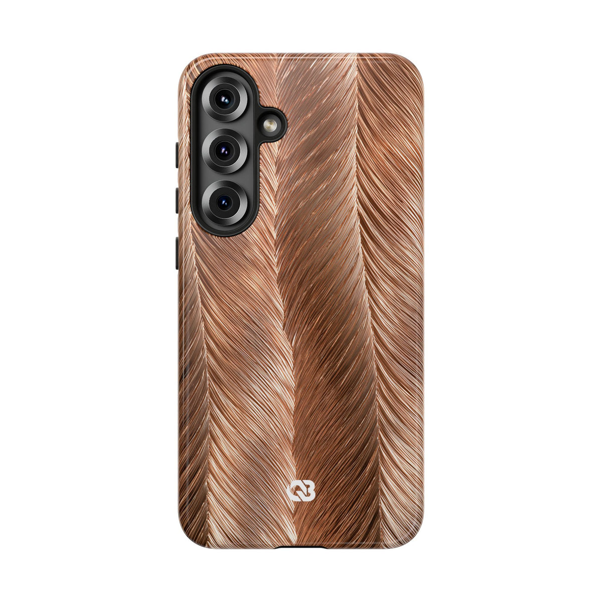 Rose Gold Weave · Tough Phone Case for Samsung · Brown