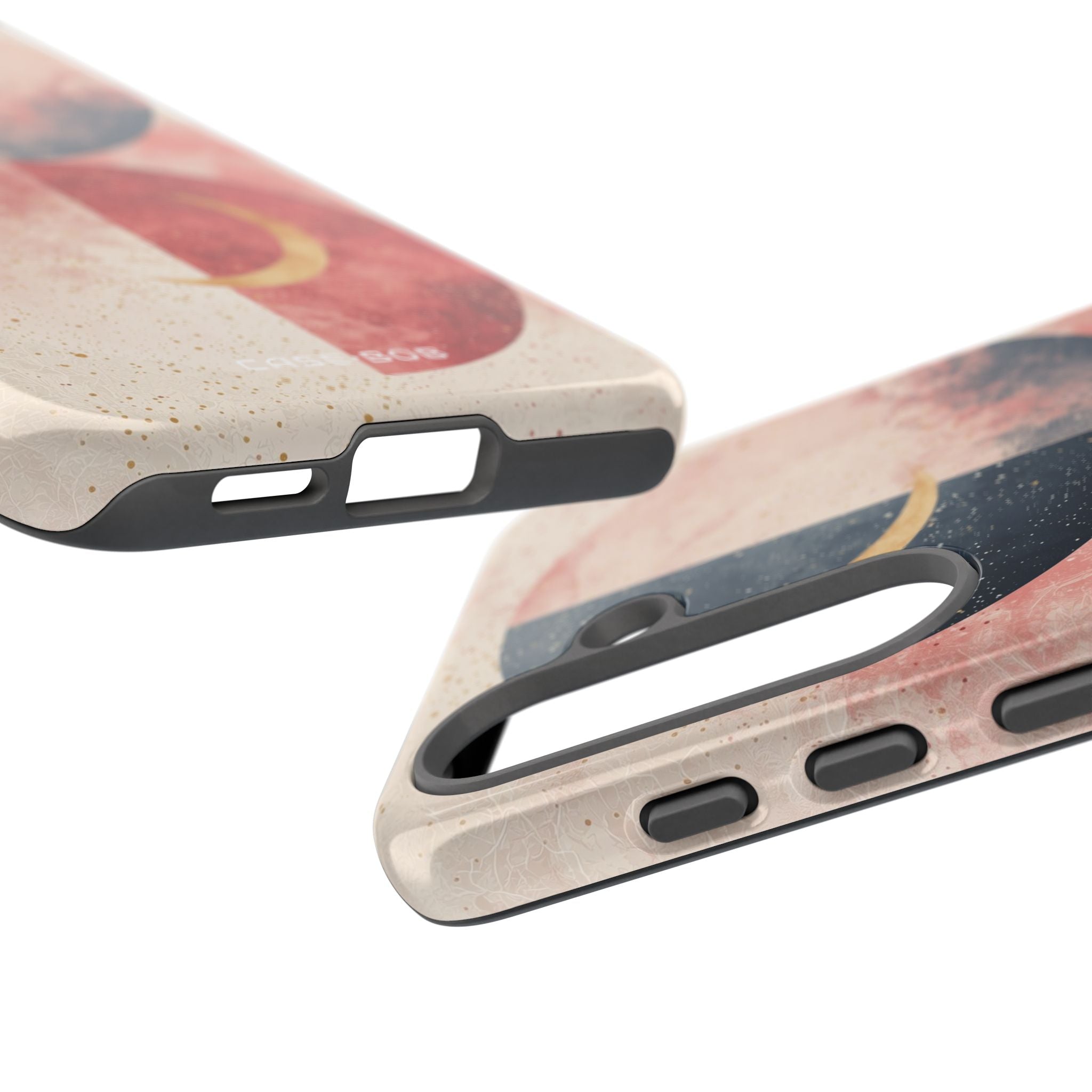 Golden Crescent Circles Samsung S25 Case - Tough