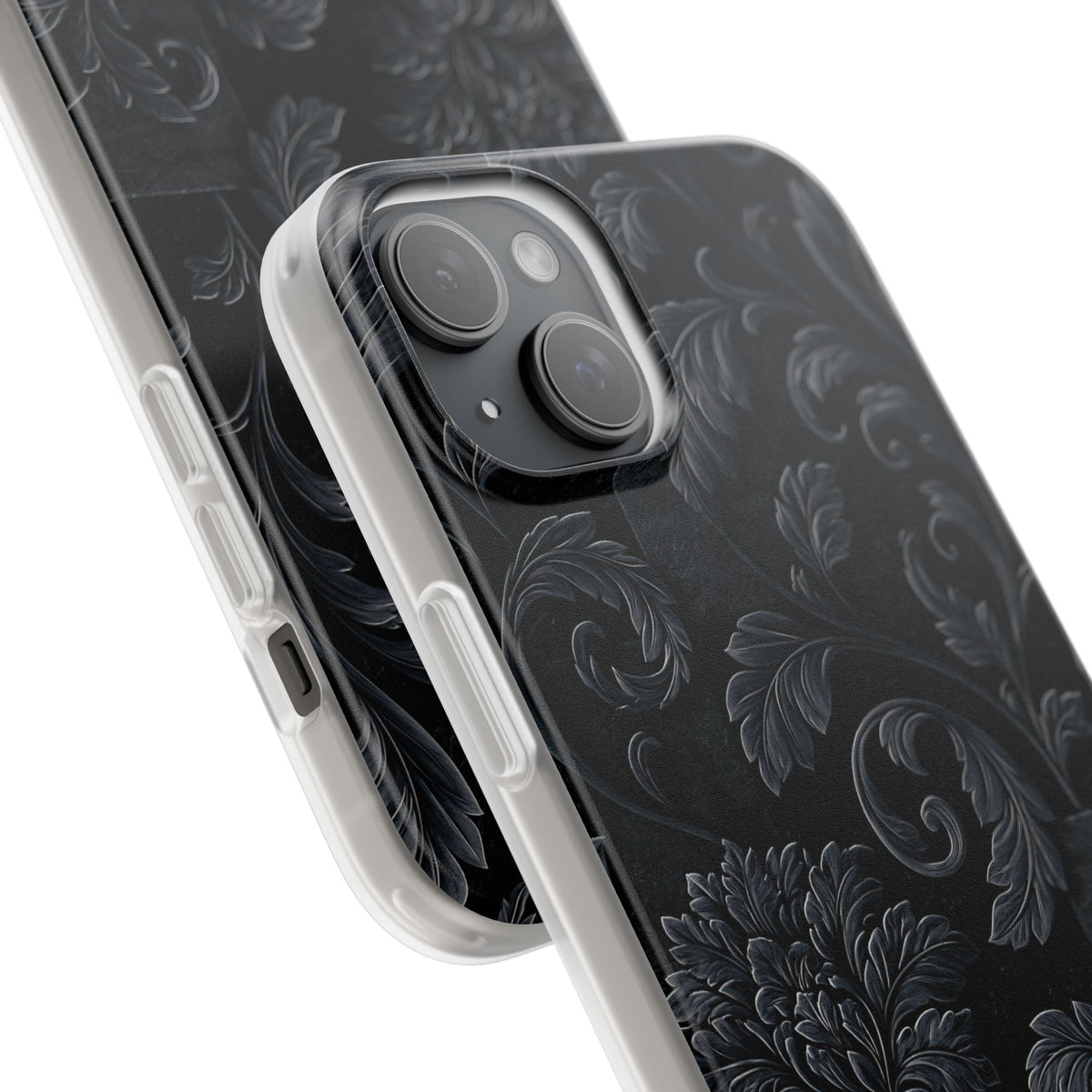 Obsidian Damask · Lite Phone Case for iPhone ·  Black