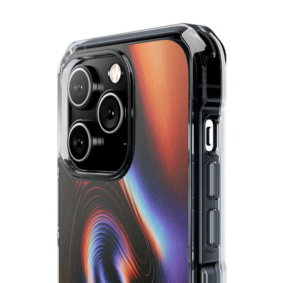 Prismatic Resonance · Clear Impact Magnetic Phone Case for iPhone · Purple