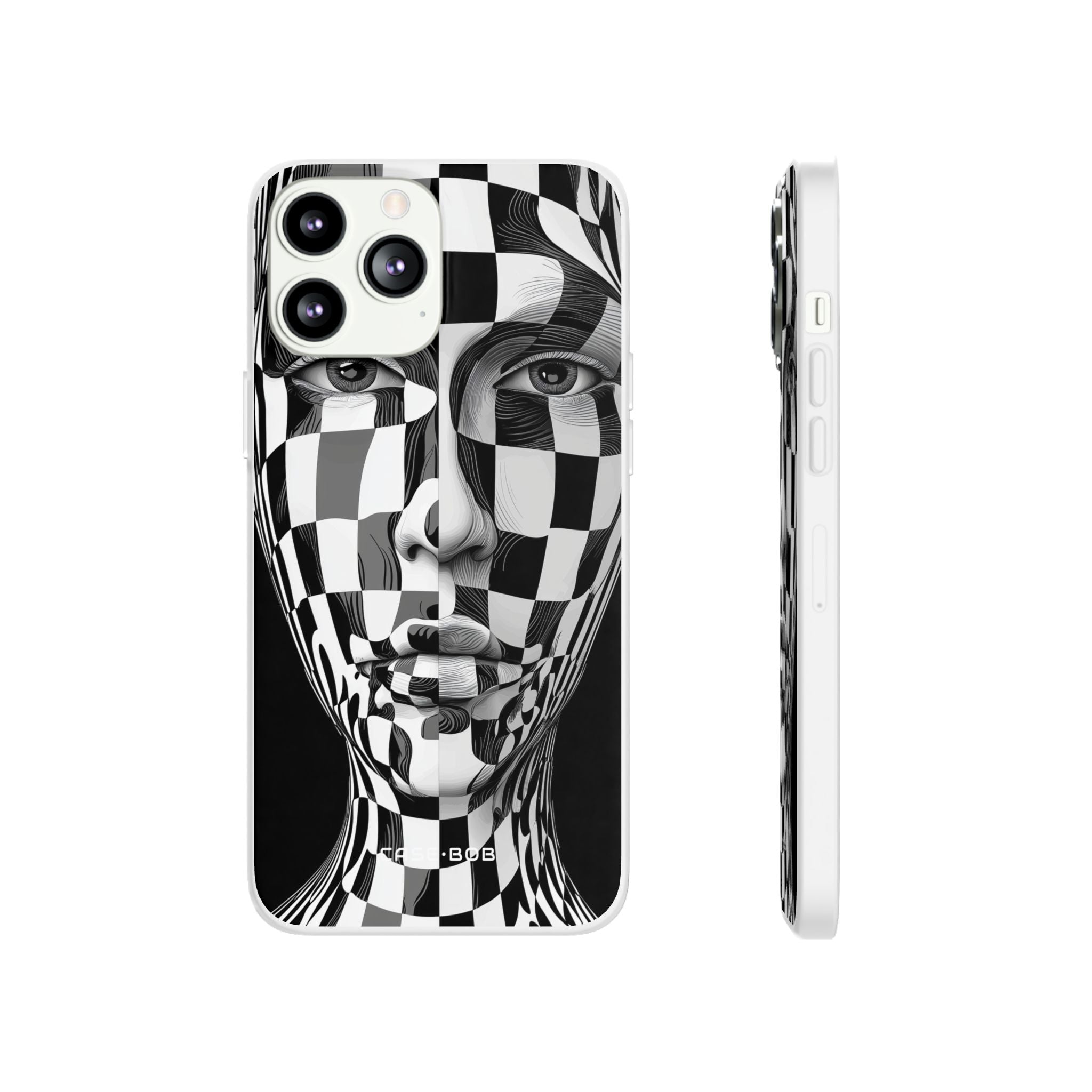 Checkered Face iPhone 13 Pro Max - Soft