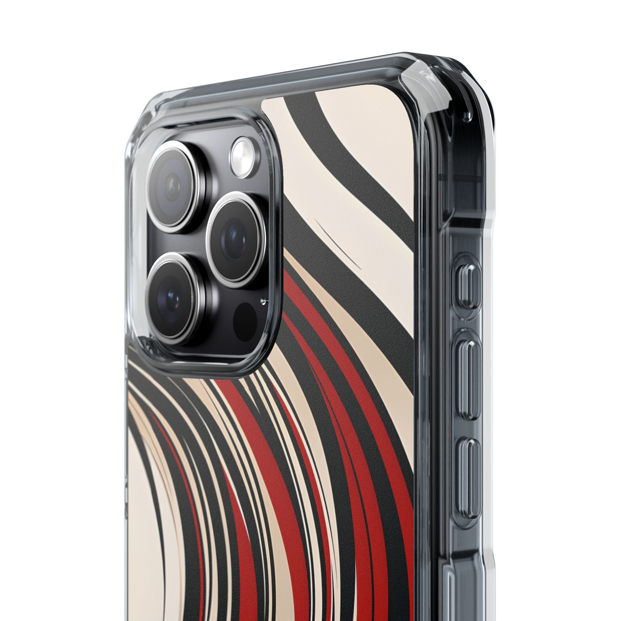 Karmesin Fluss Wellen · Impact Handyhülle für iPhone · Magsafe