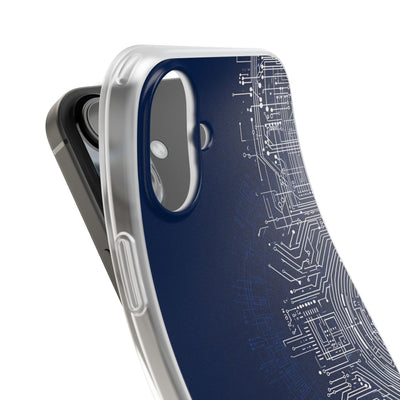 Blue Lite Phone Case for iPhone - Cobalt Circuit Logic