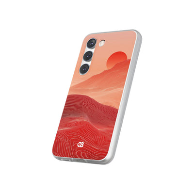 Red Lite Phone Case for Samsung - Crimson Ridge Lines