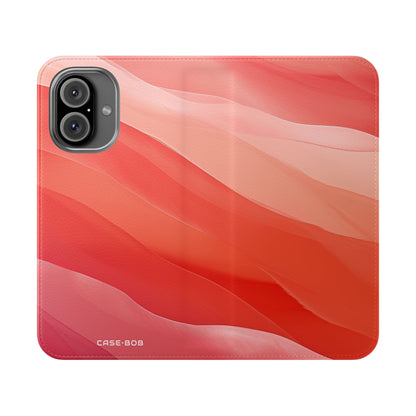 Wavy Coral Bands - iPhone 16  Case - Wallet