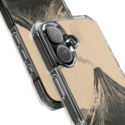 Beige Impact MagSafe Phone Case for iPhone - Obsidian Ink Summit