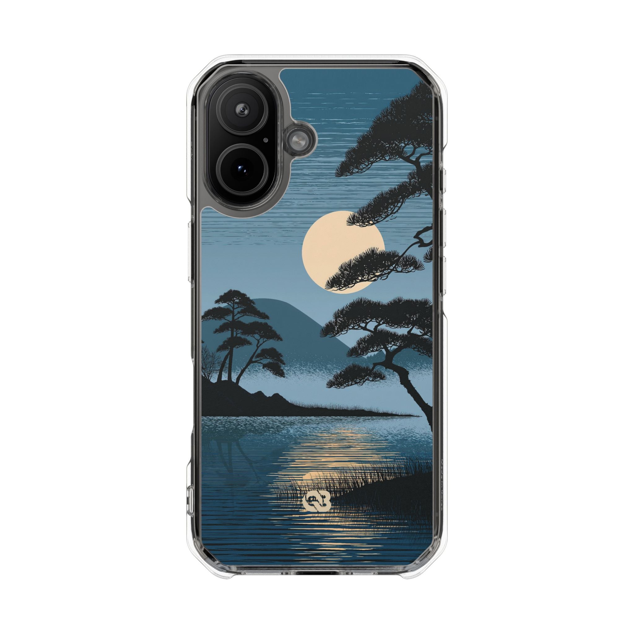Blue Impact MagSafe Phone Case for iPhone - Midnight Kyoto Pine