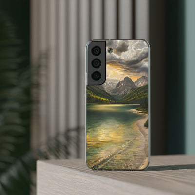 Gilded Mountain Lake · Soft Handyhülle für Samsung
