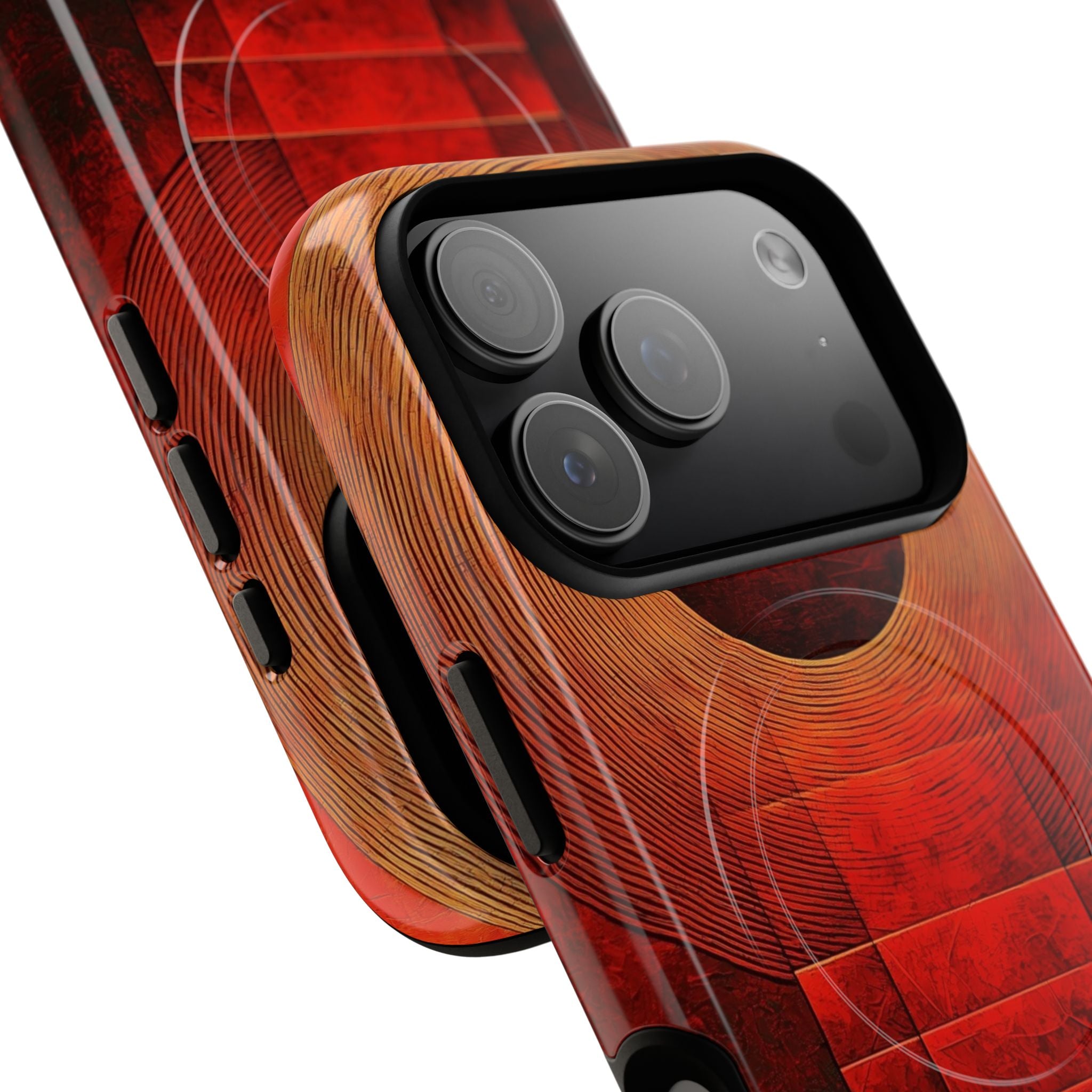 Crimson Orbit iPhone 17 Pro Case - Tough+ - CASE•BOB