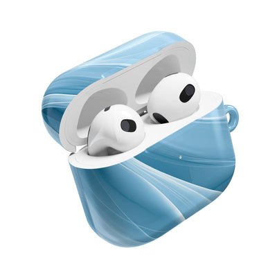 Glacial Ridge Contours · Hard Case for AirPods & AirPods Pro · Blue