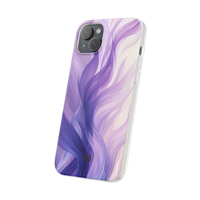 Amethyst Silk Waves · Soft Phone Case for iPhone