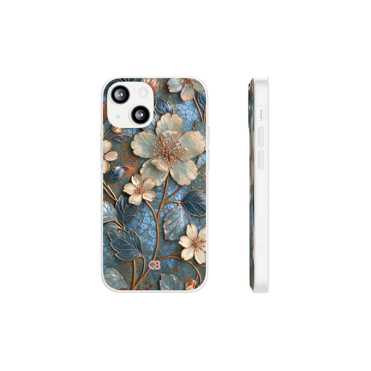 Gilded Blossom Reverie · Lite Phone Case for iPhone ·  Teal