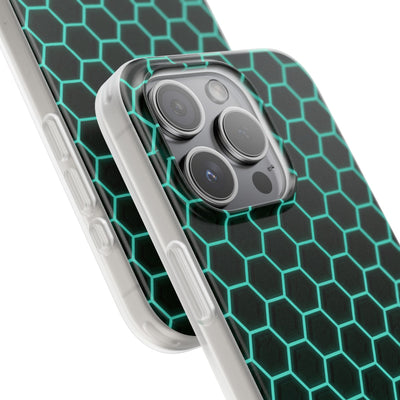 Neon Hex Spectrum · Lite Phone Case for iPhone ·  Teal