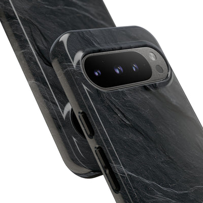 Black Tough Phone Case for Google Pixel - Midnight Slate Ridge