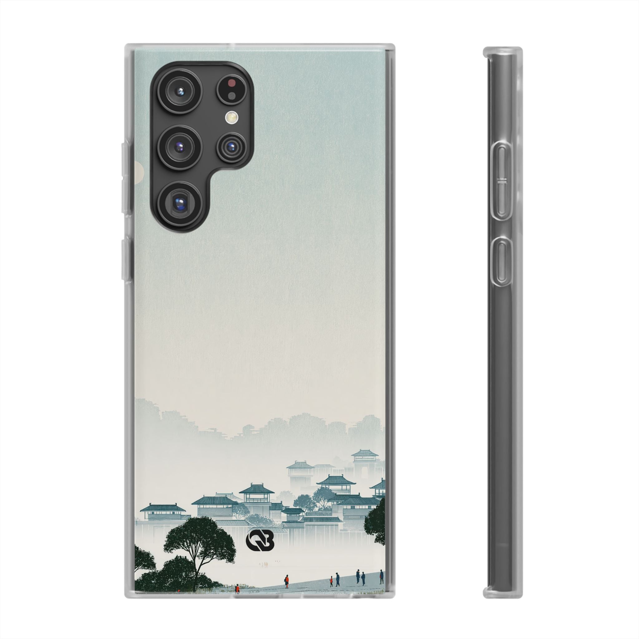 Blue Lite Phone Case for Samsung - Mist Valley Pagoda