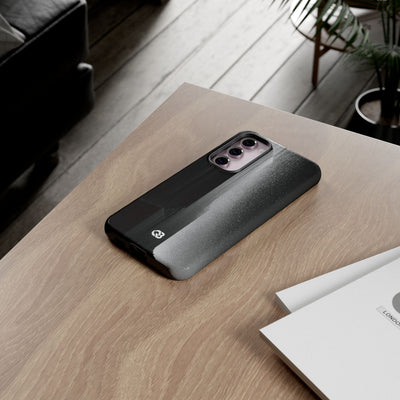 Black Tough Phone Case for Samsung - Brutalist Pixel Monolith