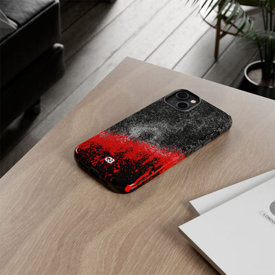 Crimson Noir Drip · Tough Phone Case for iPhone · Black