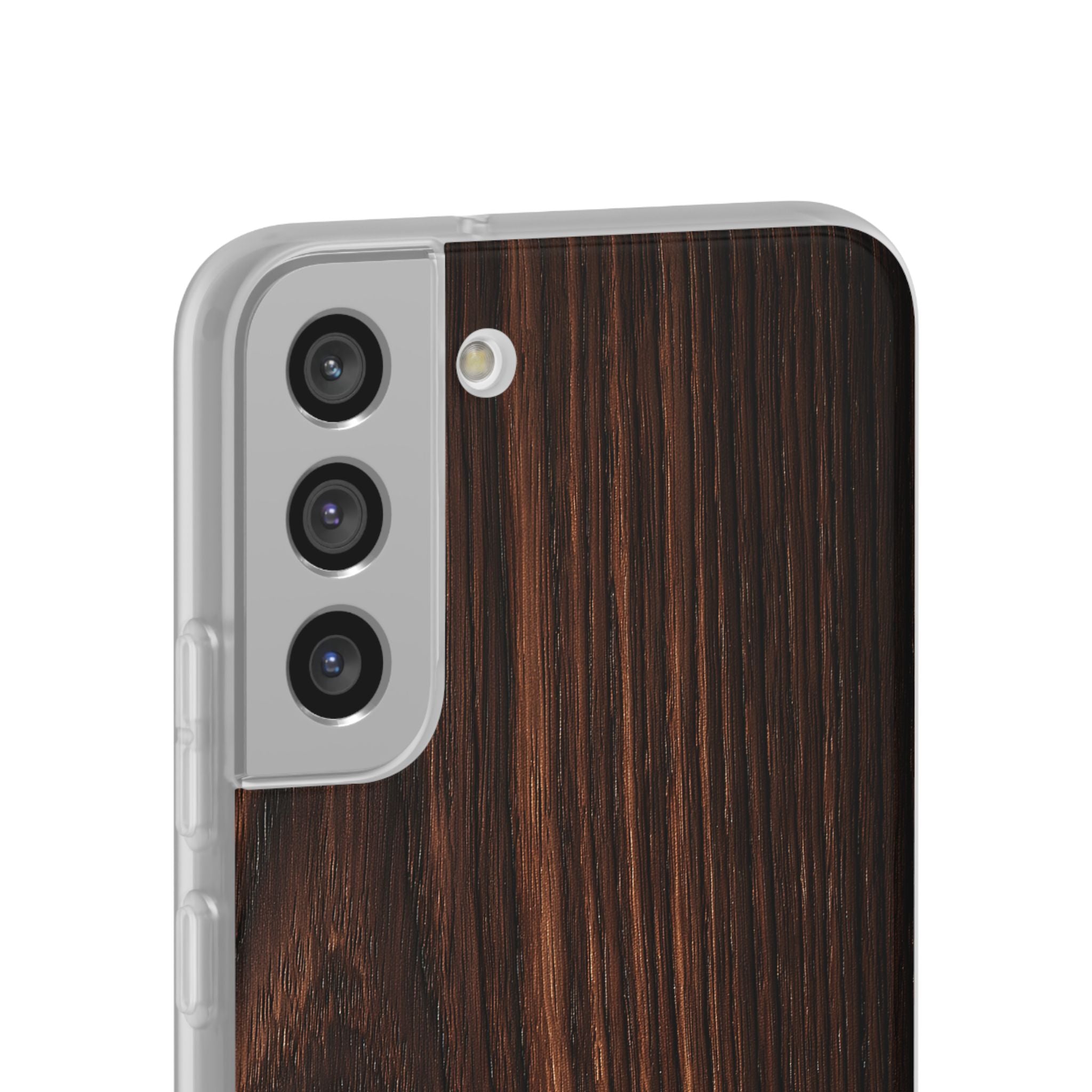Brown Lite Phone Case for Samsung - Burnished Mahogany Grain