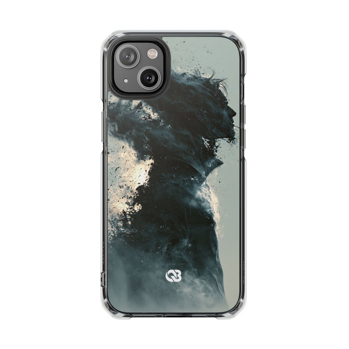 Ashen Dissolution · Clear Impact Magnetic Phone Case for iPhone ·  Black