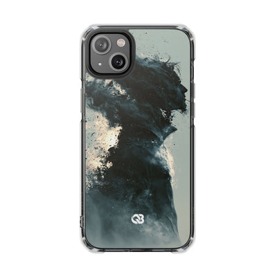 Ashen Dissolution · Clear Impact Magnetic Phone Case for iPhone ·  Black
