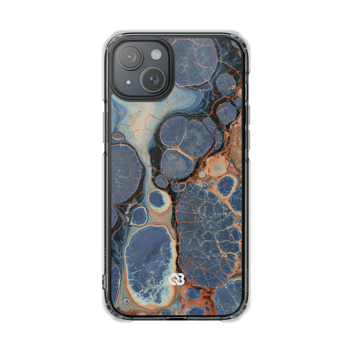 Astral Orb Resonance · Clear Impact Magnetic Phone Case for iPhone · Blue