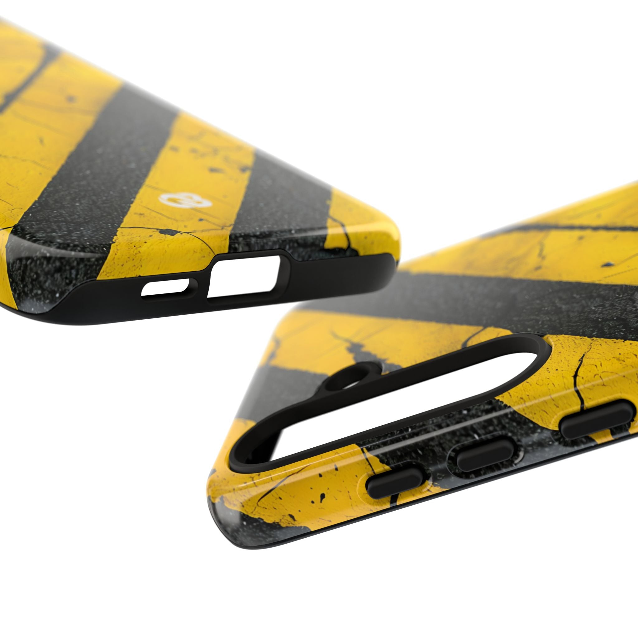 Cracked Hazard Stripes · Tough Handyhülle für Samsung