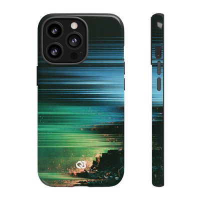 Digital Shoreline Drift · Tough Phone Case for iPhone · Teal