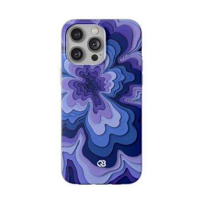 Periwinkle Strata Bloom · Lite Phone Case for iPhone ·  Purple