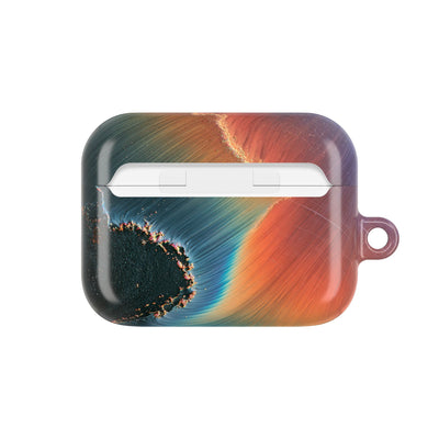 Prismatic Aura Shift · Hard Case for AirPods & AirPods Pro · Blue