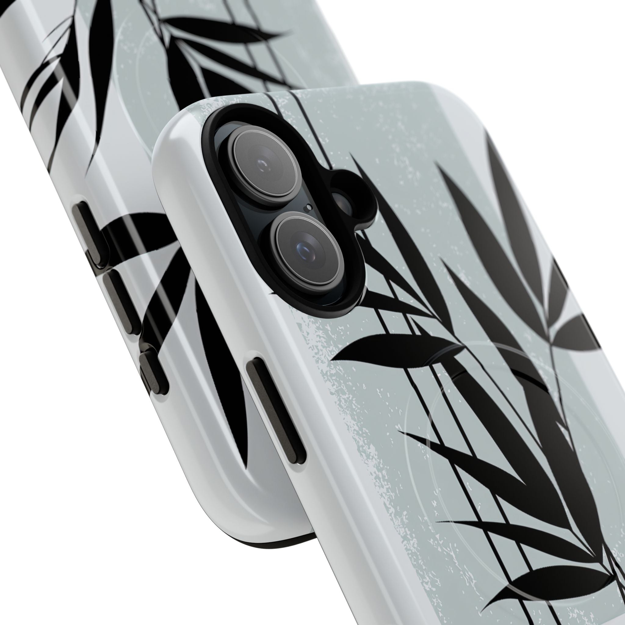 Grey Tough 2.0 Magsafe Phone Case for iPhone - Sage Bamboo Noir