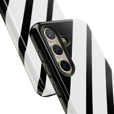 Obsidian White Bars · Tough Handyhülle für Samsung