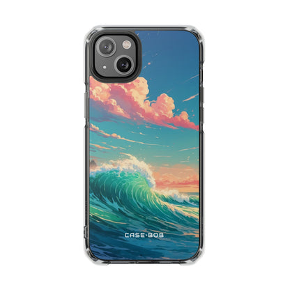 Turquoise Curl iPhone 14 Plus Case - Impact