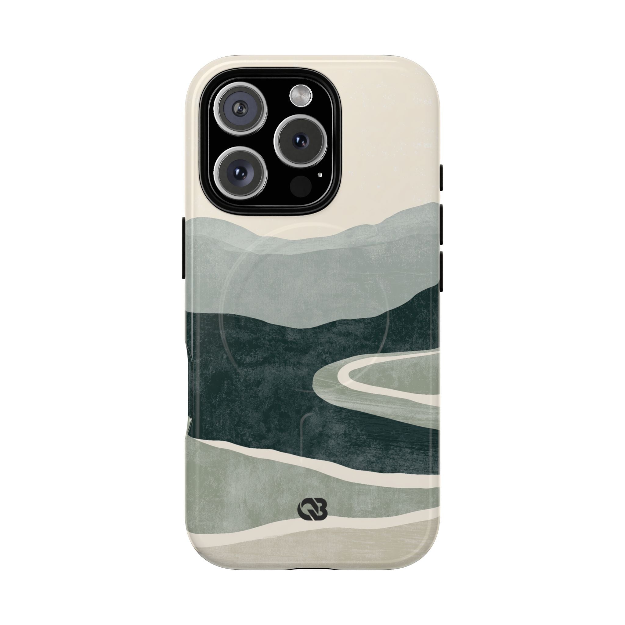 Green Tough 2.0 Magsafe Phone Case for iPhone - Misty Sage Valley
