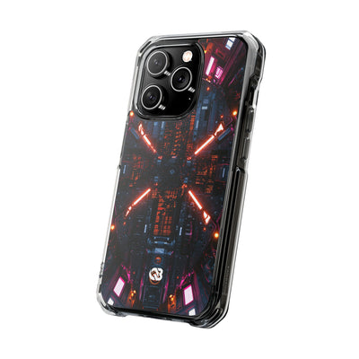 Cybernetic Reactor Core · Clear Impact Magnetic Phone Case for iPhone · Black