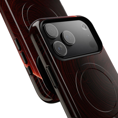 Red Tough 2.0 Magsafe Phone Case for iPhone - Crimson Flare Flux