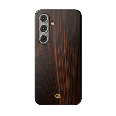 Brown Lite Phone Case for Samsung - Burnished Mahogany Grain