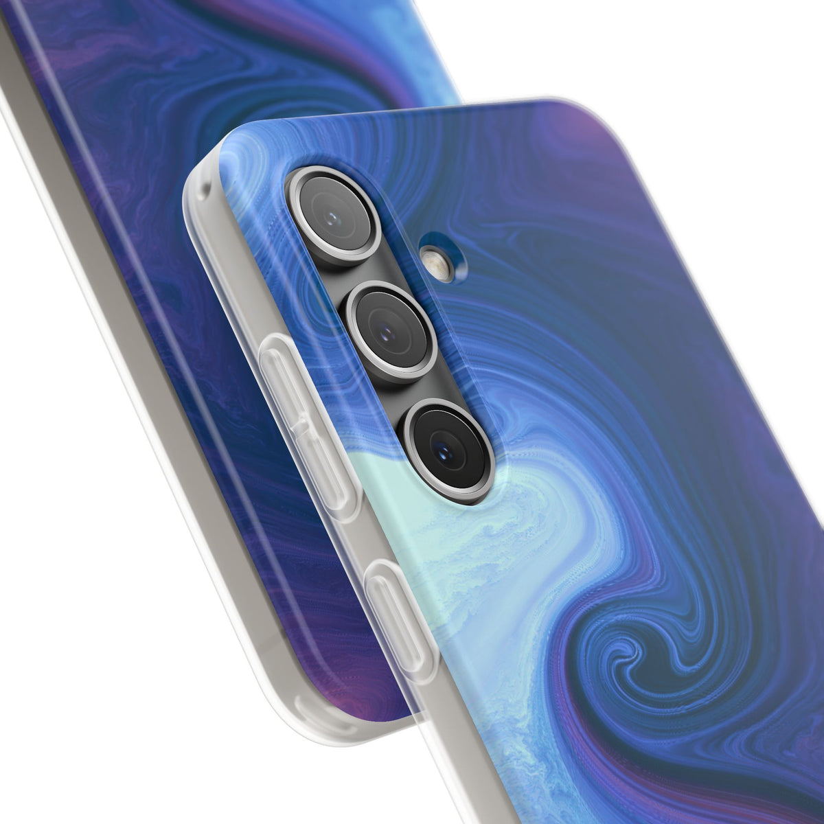 Azure Fluid Swirl · Lite Phone Case for Samsung · Blue
