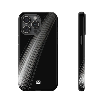 Black Tough Phone Case for iPhone - Linear Velocity Beam